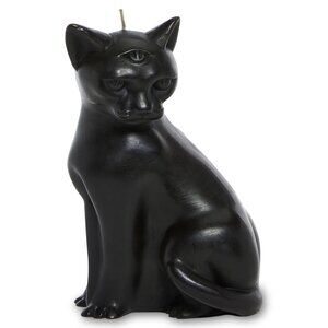 Dolls Kill Black Cat Figural Candle Familiar Feline Mystical Third Eye Spooky